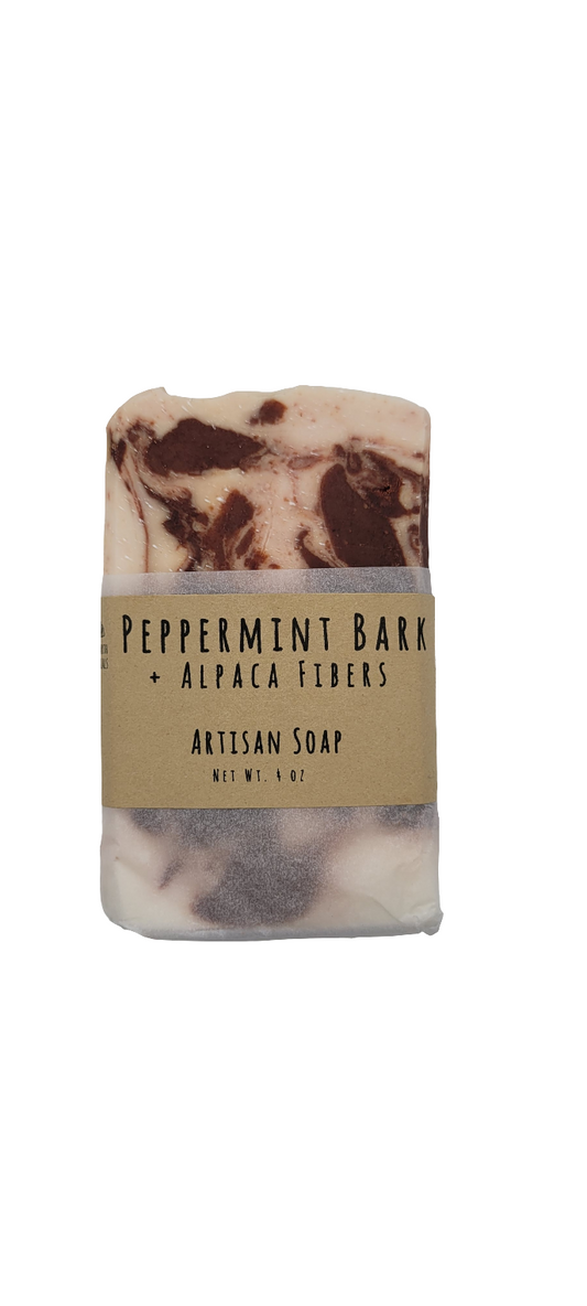 Bar Soap: Peppermint Bark + Alpaca Fibers