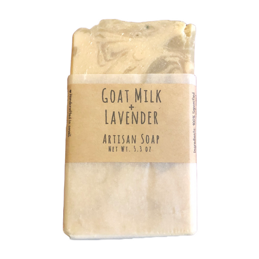 Bar Soap: Goat Milk Swirl -Lavender